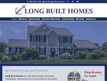 Tablet Screenshot of longbuilthomes.com